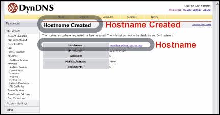 The host name is created. You will be connected to the corresponding IP address whenever you enter this hostname. 3.6.