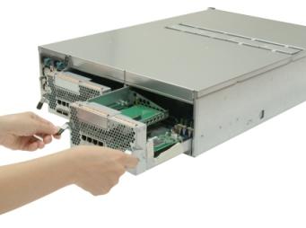 Go with multiple GbE,0GbE or 8G FC host options to increase storage connectivity without having to replace the entire system or send it out for maintenance.