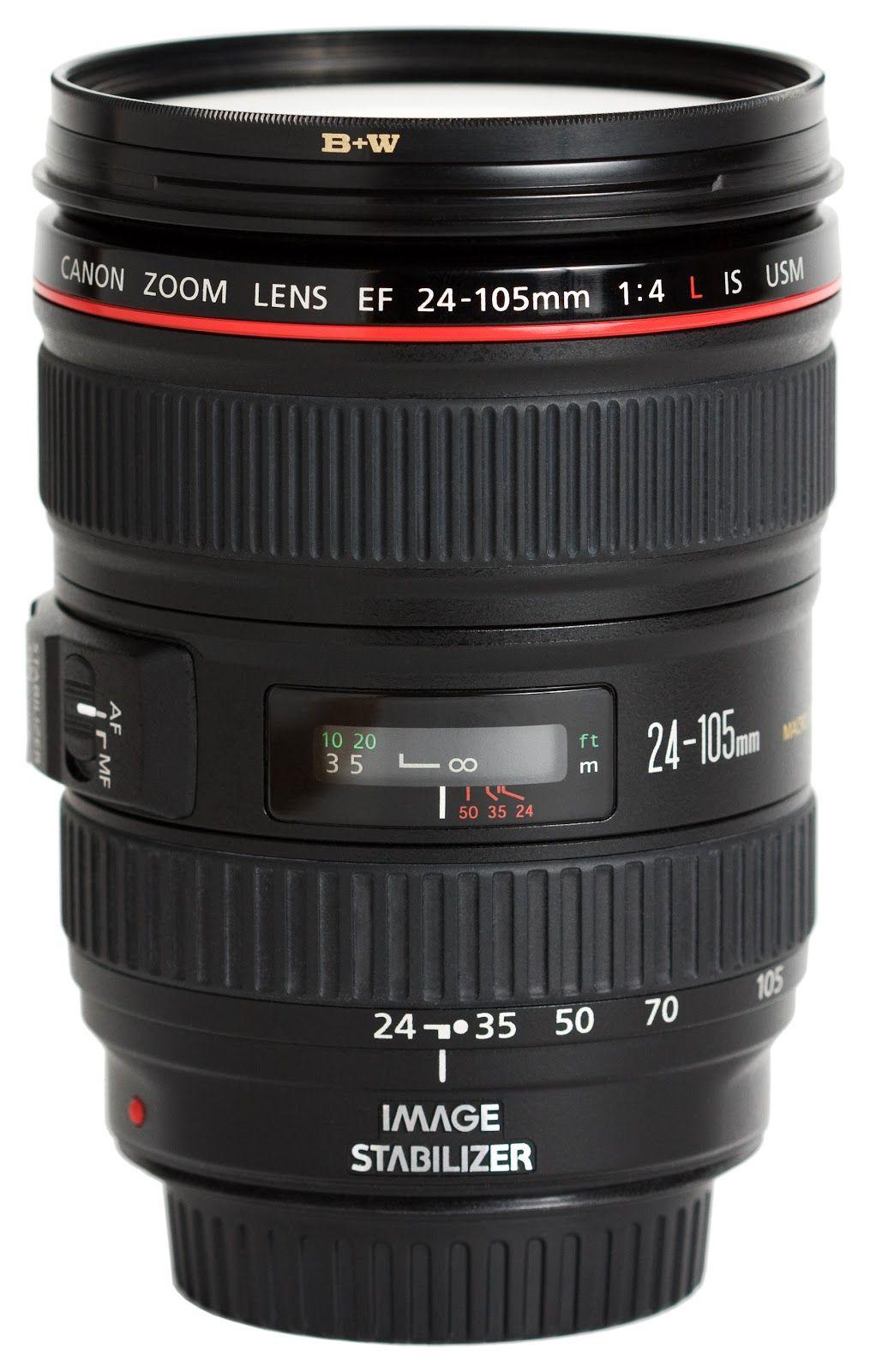 Canon 24-105 L Lens 1 Aperture range f/4-22 Wide angle to telephoto zoom lens