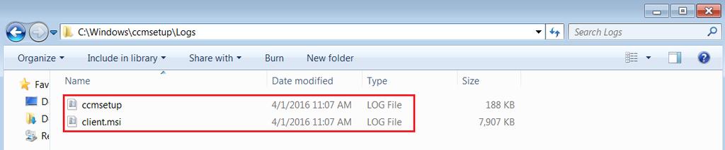 6 The ConfigMgr client installation process can be tracked in client.msi.