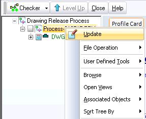 Releasing a Drawing Releasing AutoCAD documents must be performed from within SmarTeam via a pre defined workflow process.