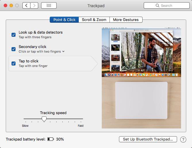 Trackpad Gestures If you have a Mac with a trackpad (say, a MacBook), you can use it for much more than scrolling or selecting something.