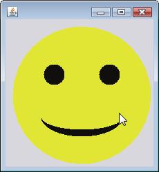 226 Chapter 6 Methods: A Deeper Look 1 // Fig. 6.12: DrawSmileyTest.java 2 // Test application that displays a smiley face. 3 import javax.swing.