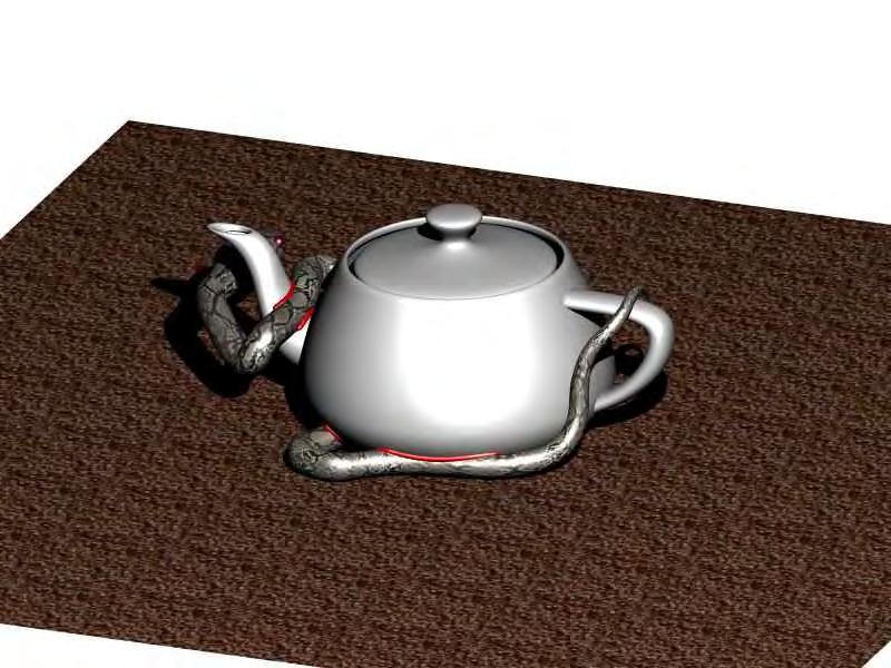 Figure 10(b) shows the same teapot intersected with a ringed surface. Results based on the simple reduction scheme are shown in Figure 11.