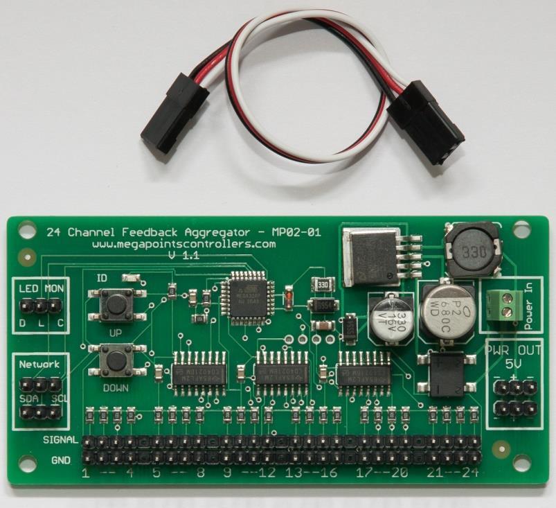 Introduction The feedback module aggregates various feedback information from switches, current sensors, points position indicators and optical sensors for both DCC and analogue layouts.