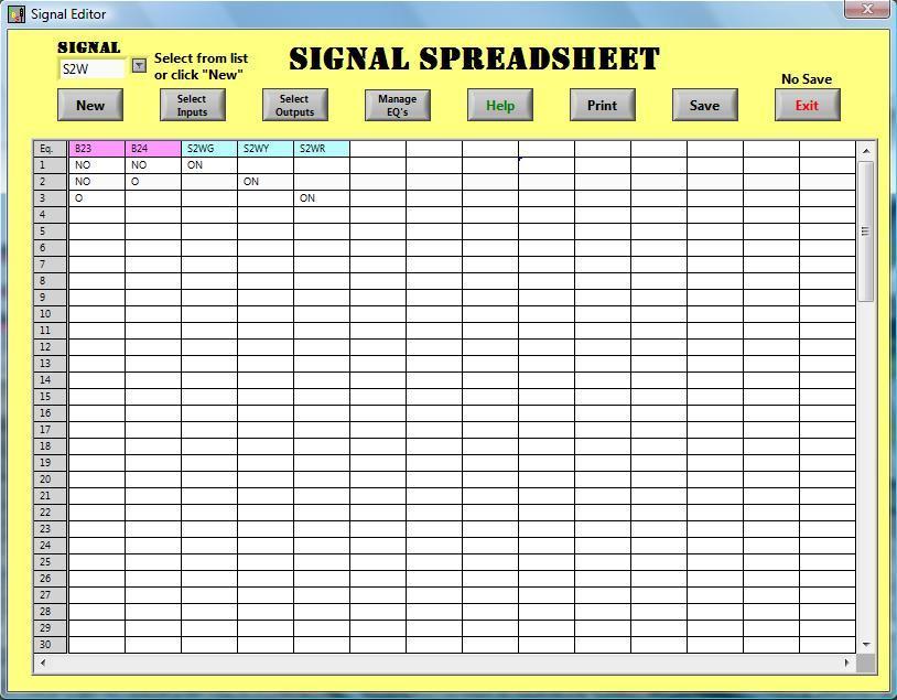 S2W Spreadsheet Signals