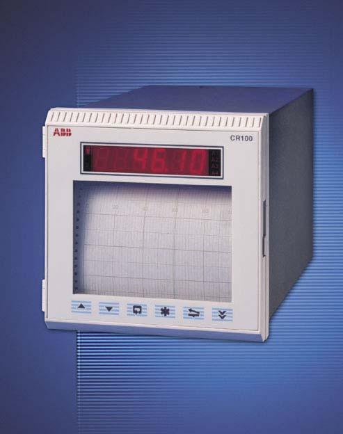 Data Sheet SS/_3 100mm Process Indicator Recorder One or two pen continuous line 100mm recorder universal input for thermocouple, RTD, mv, ma and V Clear, 5-digit LED display high visibility, wide