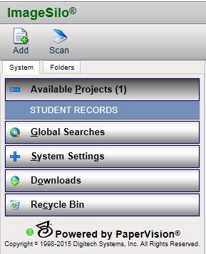 Document Retrieval After logging in, select your project from the Available Projects tab on the left of the screen. (Figure 2) Click the desired Project to bring up the Search Screen (Figure 3).