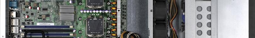 S87 - Inner View (1+1) Redundant 750W AC Power Supply w/pfc 8 x DDR2 FB-DIMMs Max 32GB 1x Slim DVD-Combo Intel 5400B