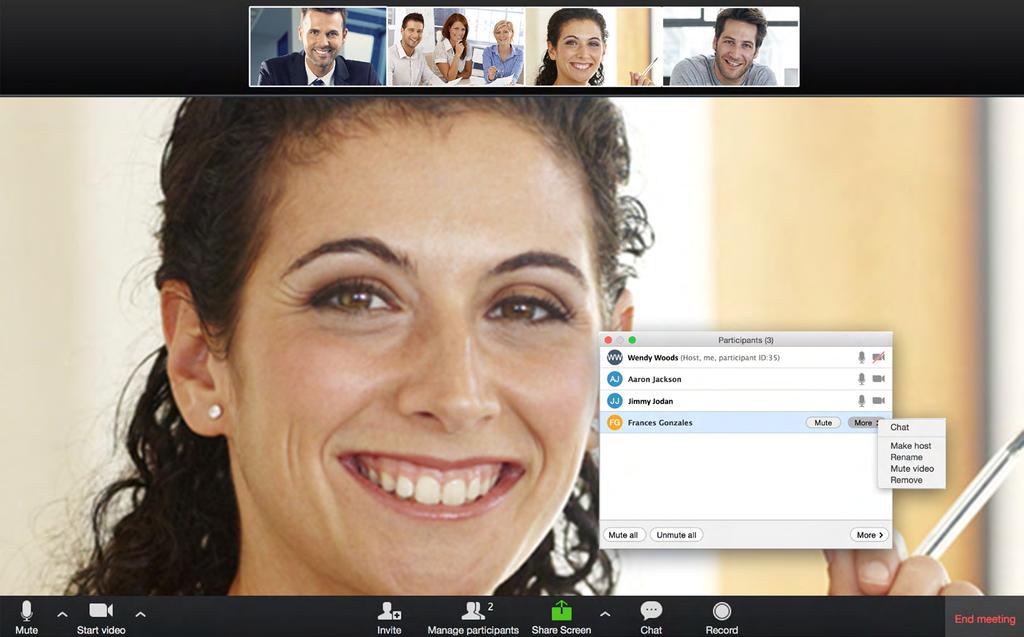 HD video conference Meet online from anywhere for easy collaboration and communication with colleagues and