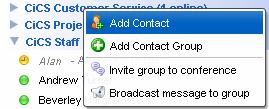 4.3 Organising Contacts into Groups If your roster already contains several groups, these will be MUSE groups. Membership of these groups is controlled within MUSE by a group adminstrator.