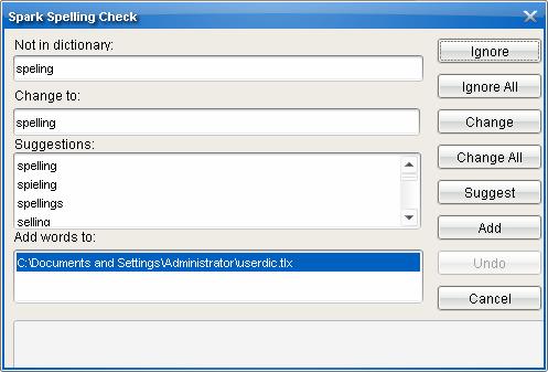 5.3 Spell Checking your Messages If you are chatting in a formal context you can check the speling of your messages using the Check Spelling button.