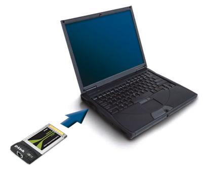 Insert the DGE-660TD into the Cardbus slot of your laptop. Insert the Adapter This section refers to all users, regardless of which operating system you use.