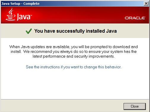 again to restart the process. 4. On the Java Setup dialog box, click Install. 5.