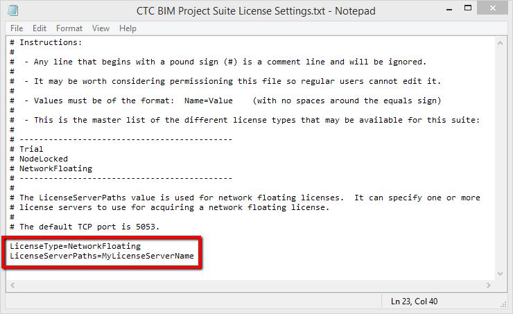 Controlling Licensing Settings On the workstation, the suites store license configuration information in simple text files.