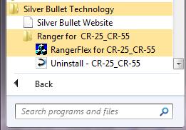 If this does not appear in your Start Menu, open Windows Explorer and navigate to C:\Program Files\Silver Bullet Technology\Ranger\ (this