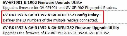 2 GV-RK1352 / R1352 / DFR1352 Card Reader 2.