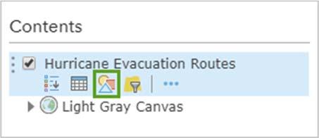 6. Add a bookmark for the current map extent. Name the bookmark Bayous. 7. On the ribbon, click Bookmarks and choose Houston. The map zooms to its original extent.