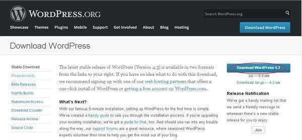 Create Store Database Download the WordPress zip file from the official site. WordPress requires MySQL database.