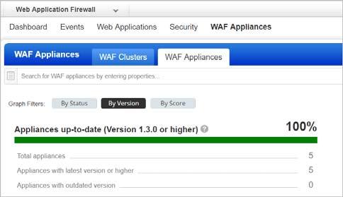 Upgrading WAF clusters Upgrading WAF clusters Our service regularly releases scanner appliance software to bring you our latest features and improvements.