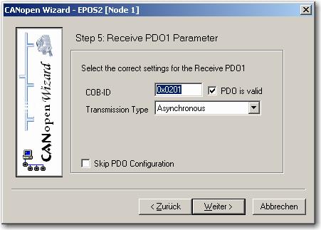 EPOS Positioning Controller Use CANopen Wizard in Epos Studio for configuration the PDO mapping.