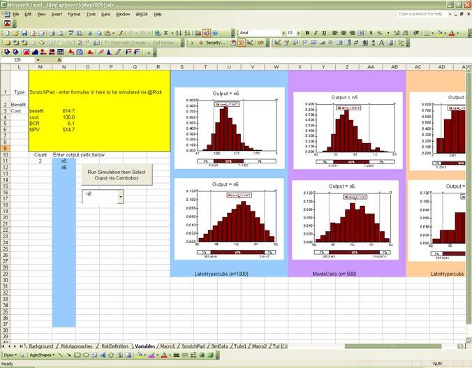 The View Spreadsheet button is used to go to the worksheet where simulation can be initiated.