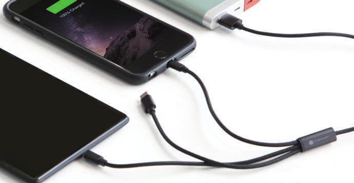 22 cable mobility & reliability ED868 NEW 3-in-1 charging cable.