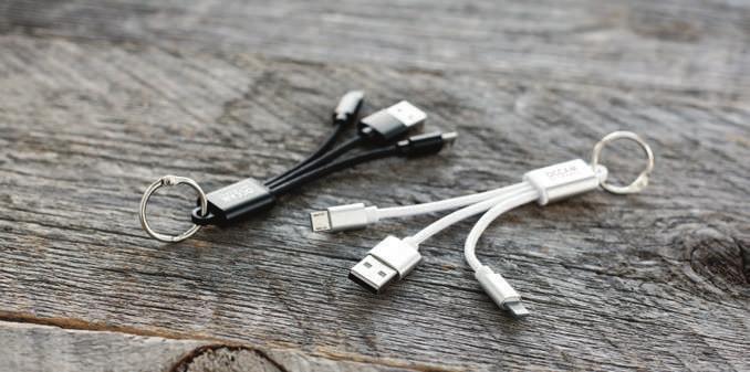 cable 23 2-in-1 charging cable ED831 This metal-encased braided charging cable with Lightning and Micro USB tips bring you top notch durability at a price you re sure to love.