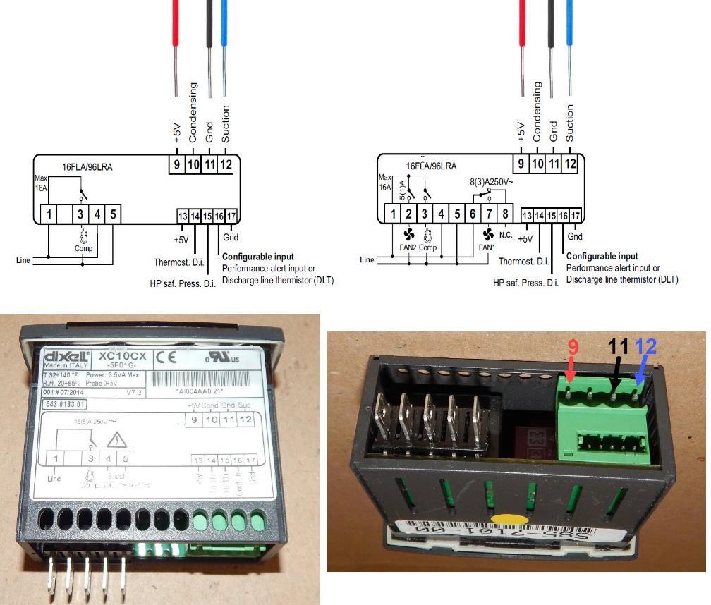 Figure 14 Measuring Suction Pressure Transducer Voltage DC Voltage PSI DC Voltage PSI DC Voltage PSI 0.5-15 2.2 49 3.8 108.8 0.6-11.3 2.3 53 3.9 112.5 0.7-7.5 2.4 56 4 116.3 0.8-3.8 2.5 60 4.1 120 0.
