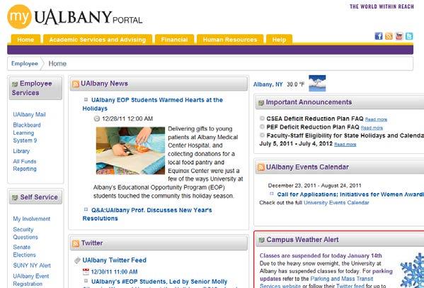 To Access Your Class Roster Login to MyUAlbany by