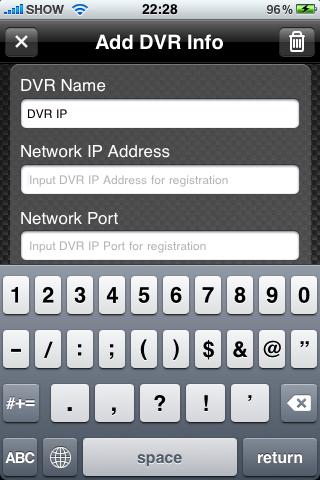 DVR Name : Reference name IP Address : Input IP address of the DVR (ex, 123.123.123.123) If you want to connect through DDNS (cctv-link.net), just input mac address or subdomainname without cctv-link.