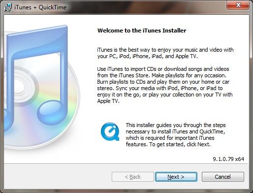 Create Apple Account 1) Execute itunes at your P/C and select [itunes