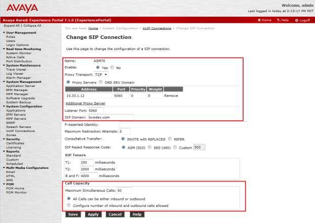5.1. Configure a SIP VoIP Connection To configure a SIP connection, navigate to the VoIP Connections page and then click on the SIP tab (not shown) and select Add.