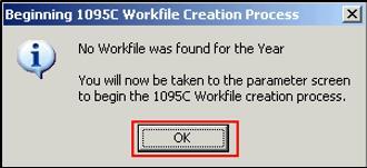 There is no limit to the number of times that you can recreate your 1095C Work file.
