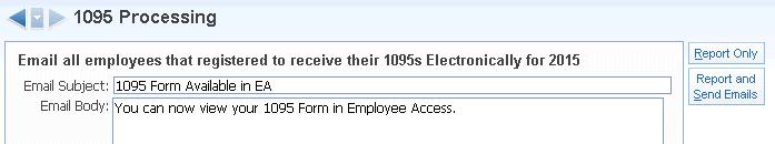 Only employees who choose not to receive a printed 1095 receive an email.