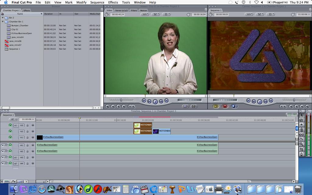 JCM 352: Corporate Video Production Final Cut Pro HD Overview: Beginning a Project Final Cut Pro HD from Apple Computers is a tremendously powerful nonlinear editing system.