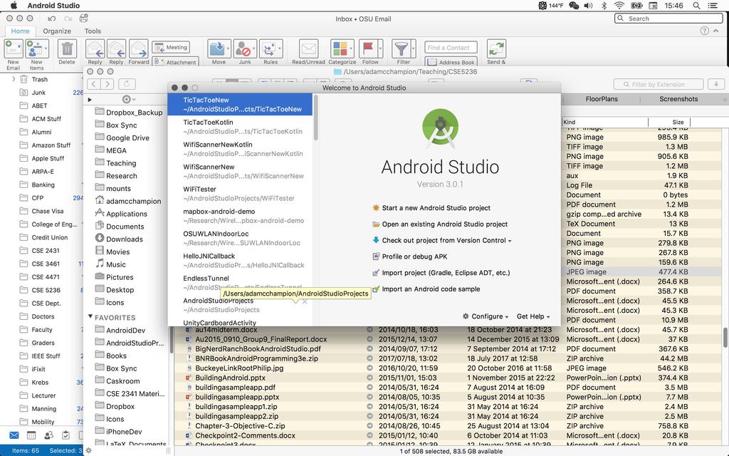 Getting Started (3) Install Android Studio directly (Windows, Mac); unzip to