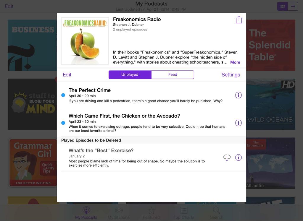 Get podcasts and episodes Discover more podcasts. Tap Featured or Top Charts at the bottom of the screen. Search for new podcasts. Tap Search at the bottom of the screen. Search your library.