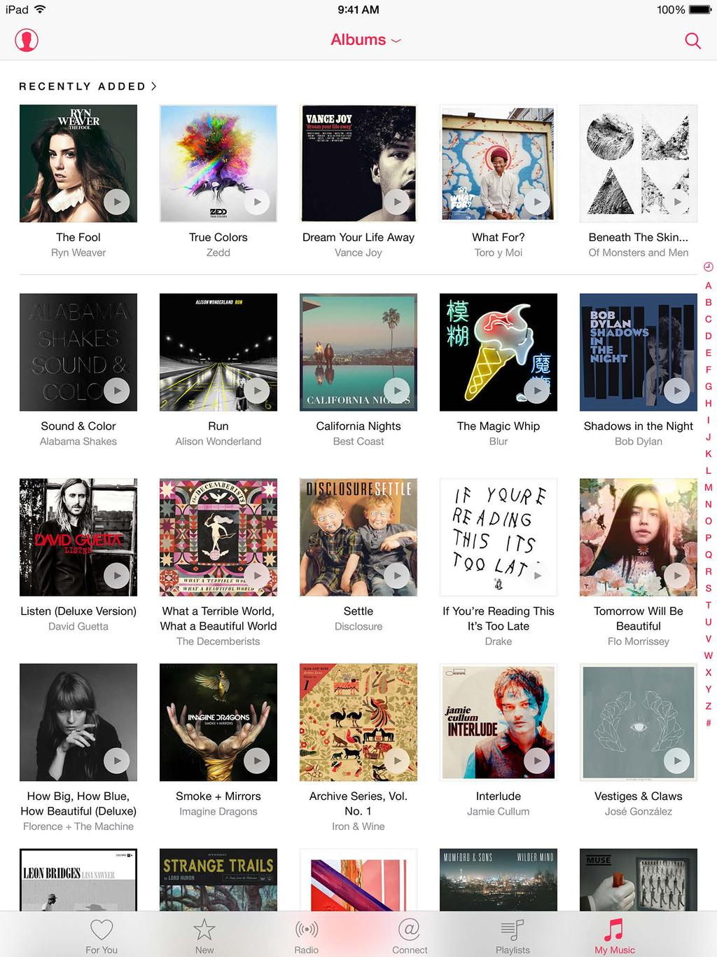 My Music My Music includes any Apple Music content you added, music and music videos synced to ipad, itunes purchases, and the music you make available through itunes Match. Choose a sorting method.