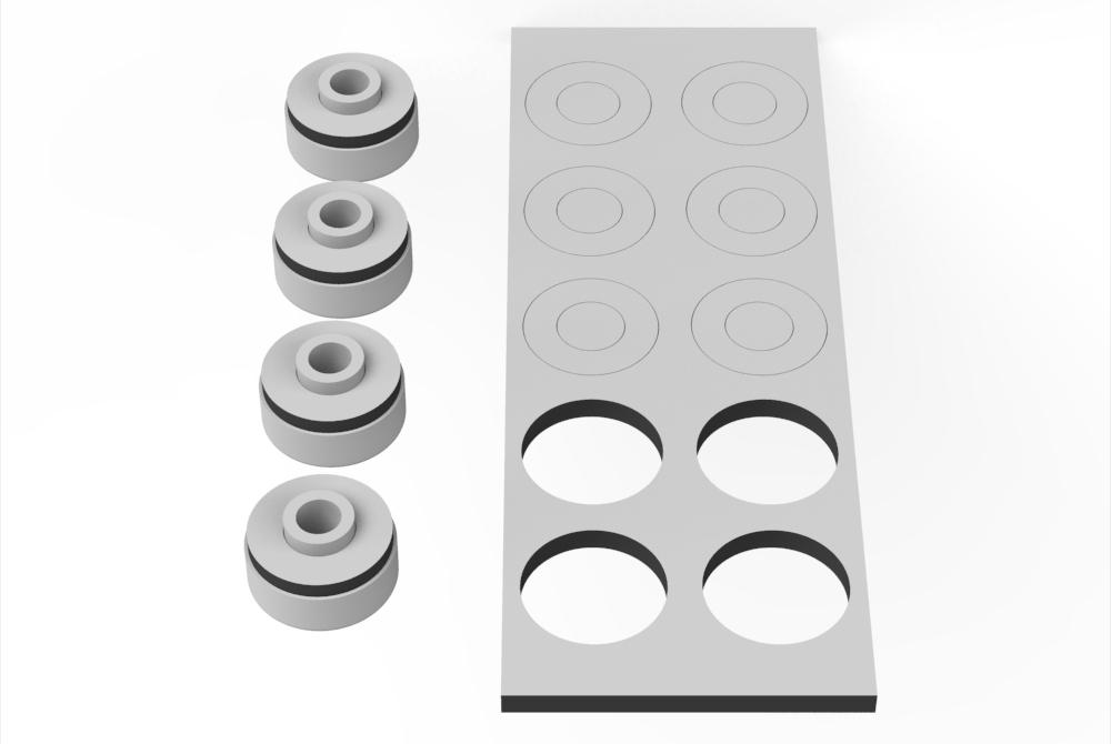 CPU cooler mounting nuts with