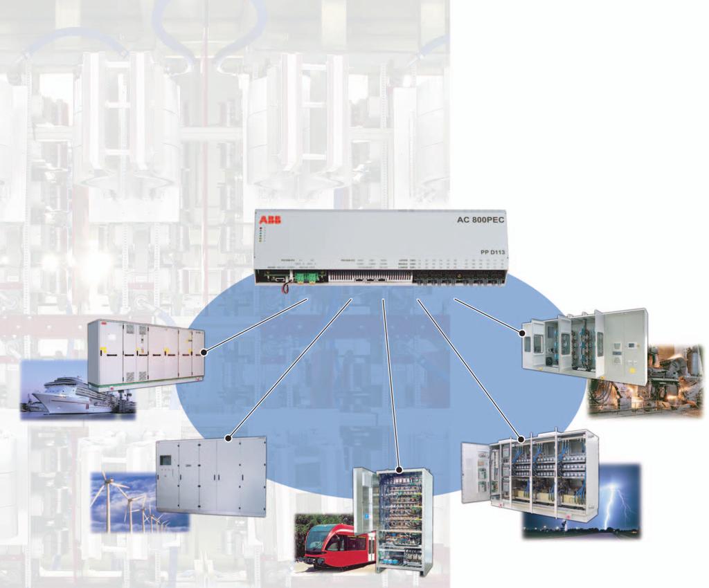 Large-scale power converters and drives must be reliable, fast and precise. That calls for a control system with outstanding performance, such as the AC 800PEC.