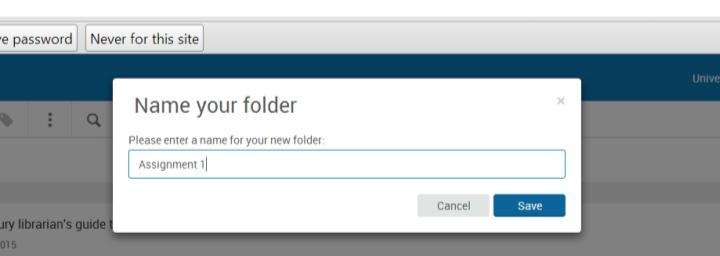 Additional folders can be created, which can be used to organise