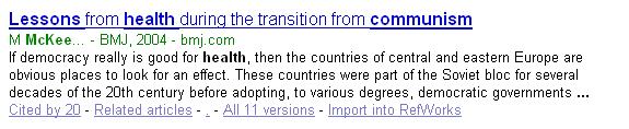 6. IMPORTING REFERENCES FROM GOOGLE SCHOLAR You can also import references from Google Scholar, although you can only import one reference at a time.