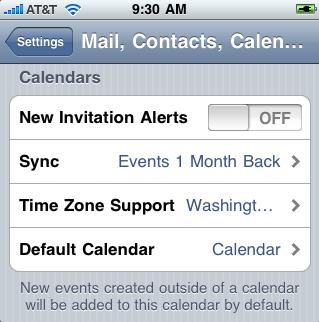 Calendar Set the Default Calendar If you have multiple Mail/PIM accounts on your device, you will need to set the Default Calendar. Set the Exchange ActiveSync account associated with your GO!