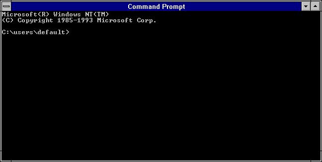 (A) Command prompt (cmd.