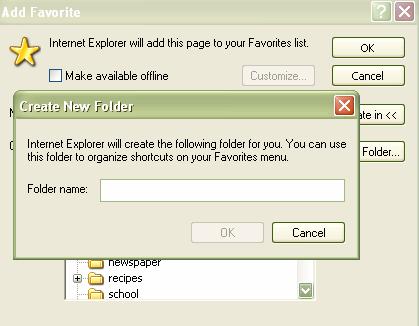 Note that: To create a new folder inside another folder, just select the folder that you want to create the new folder inside