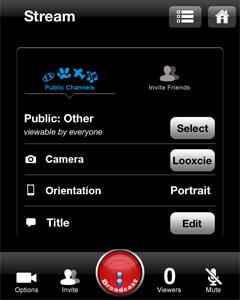 LOOXCIE MOBILE APP FRIENDS Add contacts as friends to invite them to view streams. 1. Tap + to add contacts to your Looxcie friends. 2. Add contacts from email, address book & Facebook. 3.