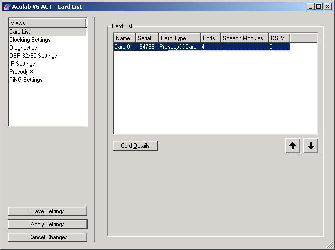 In the ACT: Editing Prosody X Card dialog box, edit the IP Address field and the Netmask field. Tick the Boot Card box and click Apply.