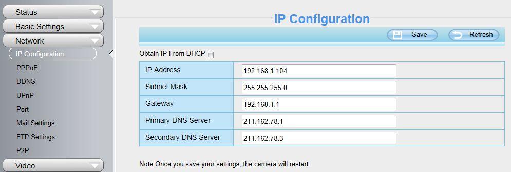 Figure 2.5 Access your IP Camera from the Internet You can access the IP Camera from the Internet (remote access). Enter the WAN IP address and port number in your standard browser.