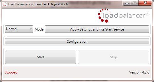Appendix To start the service, click Start To stop the service, click Stop Configuration To Configure Virtual Services to use the feedback agent, follow the steps below: 2.